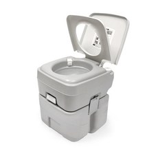 露營用馬桶 20L CHH-3020T, 淺灰色, 1個