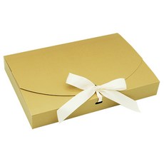 Donna&deco 低調亮粉包裝盒 5入 + 緞帶 5入, 金色, 1套