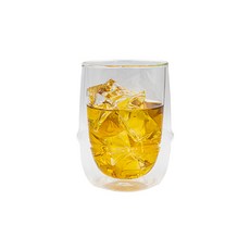 KINTO Kronos雙層玻璃杯 350ml, 1個, 透明