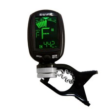 SWIFF AUDIO 吉他 烏克麗麗 夾式麥克風功能調音器, A3, 黑色, 1個