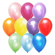 해피풍선 라운드 풍선 100p, 펄 혼합색상, 1개
