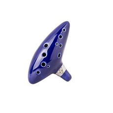 TOTMC 도자기 알토C 오카리나 + 보관 케이스, 블루, 1개