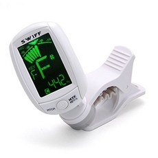 SWIFF AUDIO A3 吉他 烏克麗麗 夾式麥克風調音器, 白色, 1個