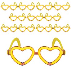 LivingDA 心形夜光眼鏡, 橘子, 12個