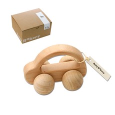 Baby Bakery 木製玩具車, 米色