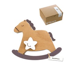 Baby Bakery 木馬造型音樂盒, 米色