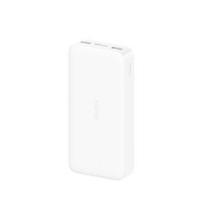 [쿠팡수입] 샤오미 홍미 고속 충전 보조배터리 20000mAh Type C & Micro USB 5핀 포트, PB200LZM, 화이트