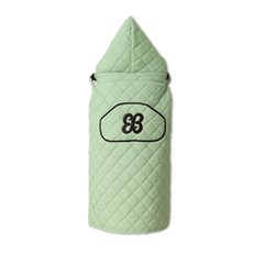 SINBII 孩童保暖兜帽背帶毯 經典款, 綠色