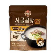 백설 사골곰탕 한 그릇 간편조리국, 100g, 1개