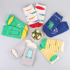 SAESILRO 兒童用 Ageo Ageo 防滑墊運動短襪5雙組