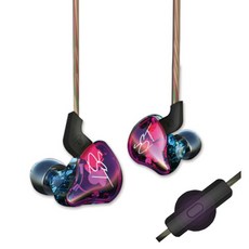 anyclear 分離式耳機 內建麥克風, KZ-ZST, 紫藍色