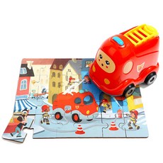 ToP BRIGHT 特寶兒 一組用拼圖學習的消防車, 1套, 24件