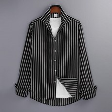 GHOST REPUBLIC 男士細條紋長袖襯衫 MSH-547