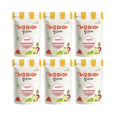 Ssalgwaja 米餅村 蔬果風味米餅條, 蘋果口味, 40g, 6包