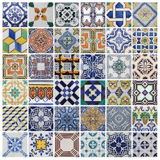 DIY室內裝飾磁磚貼紙36款組 TAD160802, 混合色