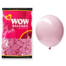 와우파티코리아 마카롱 파티풍선 30cm, 핑크, 1개