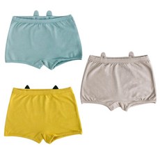 ZYZ 투에스벅 여아용 6색 입체 동물 사각팬티 3p