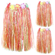 Party09 夏威夷草裙, 混合色, 3個