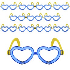 LivingDA 愛心夜光眼鏡, 藍色, 12個