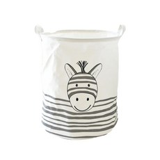 Melting Home 微笑圓筒籃, 白色, 1個