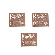 Kaweco 墨水匣, 焦糖棕色, 18個
