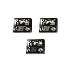 Kaweco 墨水匣, 珍珠黑, 18個