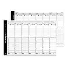 Iciel design The weekly life 10分鐘學習計畫本 ver3 2p, 混合色, 1套