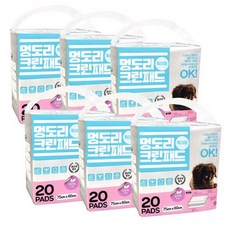 Mungdori 寵物尿墊 XL號 20入, 6個, 20件