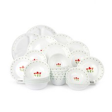 코렐 6인 삼절대 홈식기세트 28p, 루즈트리오, 식기 7종
