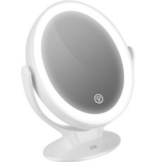 3JR Beauty 可充電 LED 雙面鏡 LM3374, 白色的