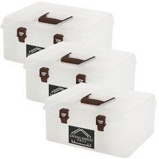 生活倉庫收納箱 290*200*155mm, 棕色的, 3個