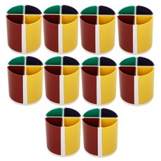 생활창고 오즈 박스 다용도 꽂이 수납함, 혼합색상, 10개