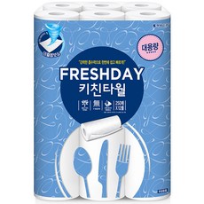 코디 FRESHDAY 키친타월 250매, 12개입, 1개
