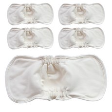 COtton REPUBLIC 棉質布尿布 S號 (~5kg), Natural Beige, 5片