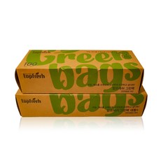 탑프레쉬 그린백 중형 100매 + 대형 100매, 혼합, 100개입, 1세트