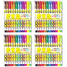 DONG-A 12色香味筆黃小雞, 混色, 4個