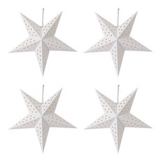 파티공구 페이퍼 별 모빌 4p, 화이트