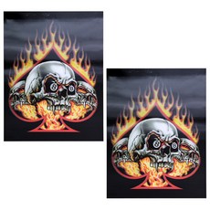 LivingDA 高級全像立體相框 大 骷髏群, 混合顏色, 2個