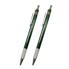 新奇金屬自動鉛筆 考試用品 綠色, 2mm, 2個