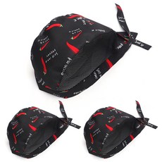 MarketA 廚師服務員網帽, 辣椒, 3個