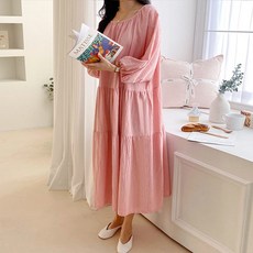 BONBONSTORY 素色孕婦蛋糕連身裙