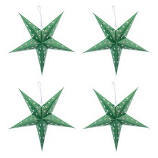 리빙다 페이퍼 별 모빌 4p, 그린