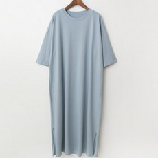 BONBONSTORY 孕婦素色寬鬆連身裙