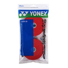 YONEX 30 份羽毛球網球握把 AC-102EX-30, 紅色, 2捲