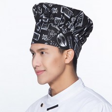 Market A 餐廳廚師棉質烹飪帽, 繪圖, 3個