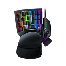 RAZER 雷蛇 TARTARUS PRO電競有線鍵盤+護腕墊, RZ07-0311, Classic Black, 單手鍵盤