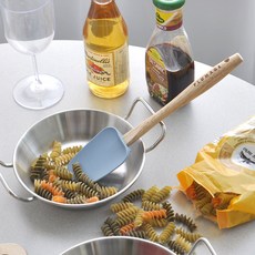 Kitchen You木柄矽膠炒菜勺 中, 混色, 2個