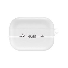 Mercury 黑白設計 AirPods Pro 保護殼, 單一商品, 愛心