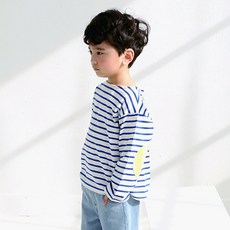 VAVKID'S 兒童簡約條紋長袖上衣