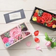 大玫瑰零用錢盒 S 2件組, 紅色, 粉紅色, 1個